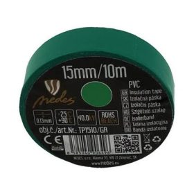 Szigetelő szalag 15mm/10m zöld