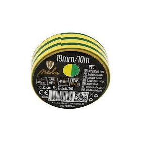 Szigetelő szalag 15mm/10m zöld-sárga