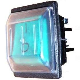 KB 131-002 kapcsoló gumisapkás zöld