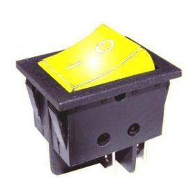 Kapcsoló világítós 230V/16A sárga